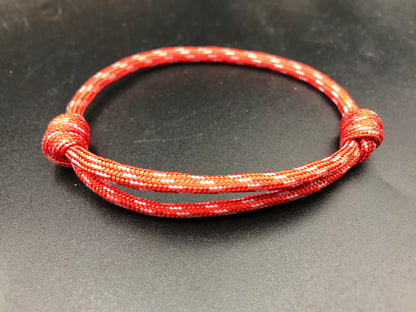 Paracord Friendship bracelets fully adjustable with sliding knot