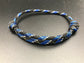 Paracord friendship bracelet In dark marine camo ( blue black white ) light weight and adjustable