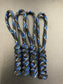Paracord zip pulls in dark marine cam (dark blue black white) ( 4 pack) light weight and strong and handmade in U.K. 